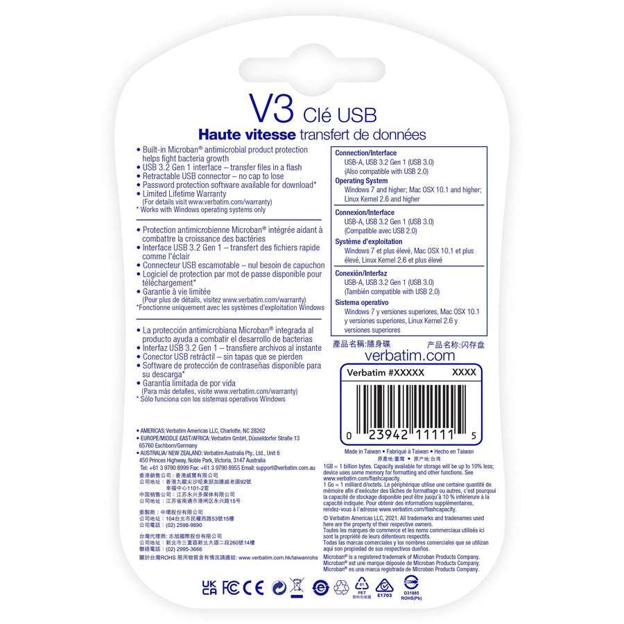 Verbatim Store 'n' Go V3 USB Drive 49173