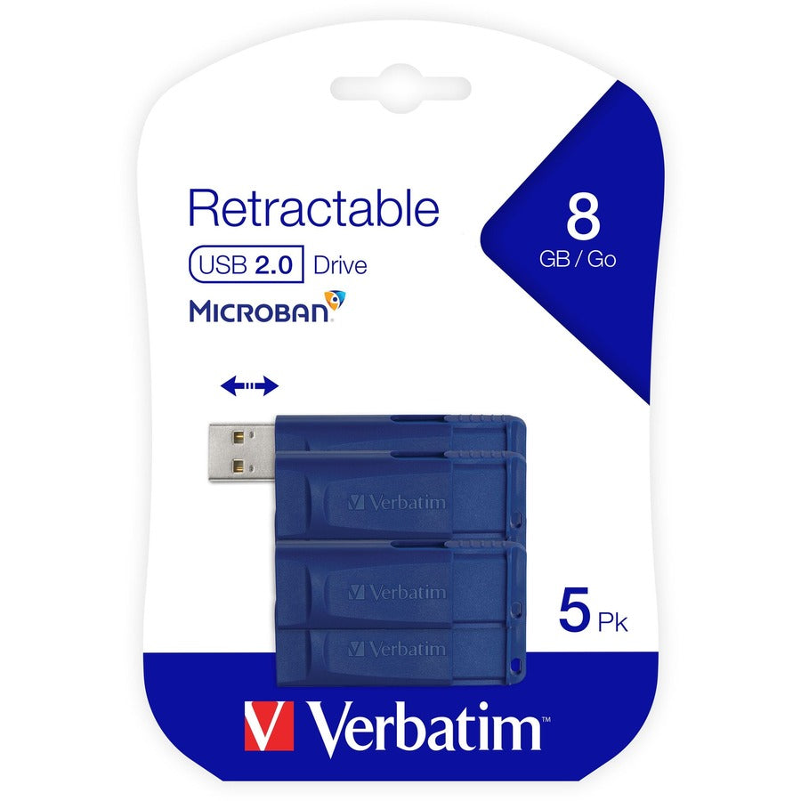 Verbatim 8GB USB Flash Drive Pack 99121