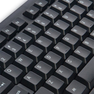 Verbatim Slimline Corded USB Keyboard and Mouse-Black 99202