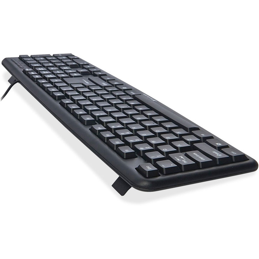 Verbatim Slimline Corded USB Keyboard and Mouse-Black 99202