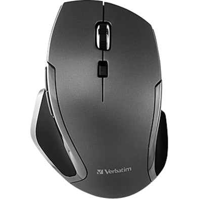 Verbatim Wireless Notebook 6-Button Deluxe Blue LED Mouse - Graphite 98621