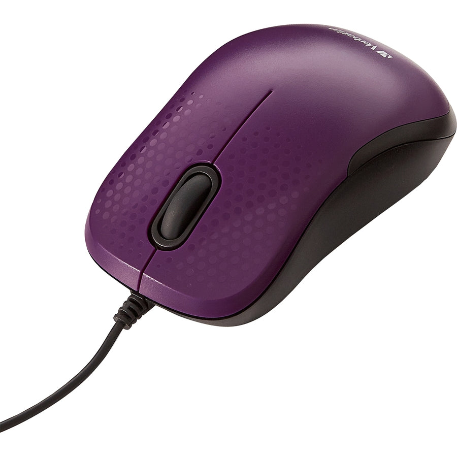 Verbatim Silent Corded Optical Mouse - Purple 70235