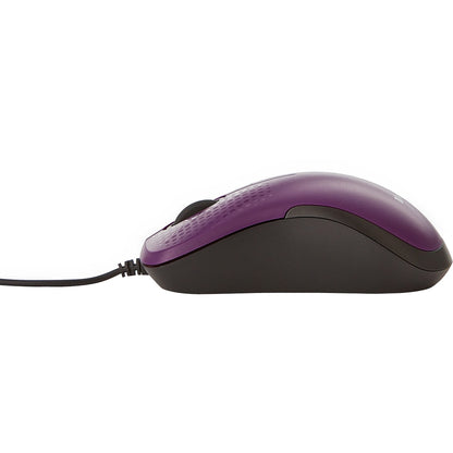 Verbatim Silent Corded Optical Mouse - Purple 70235