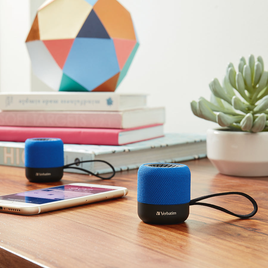 Verbatim Portable Bluetooth Speaker System - Blue 70229