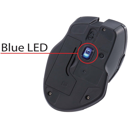 Verbatim USB-C&trade; Wireless Blue LED Mouse - Graphite 70245