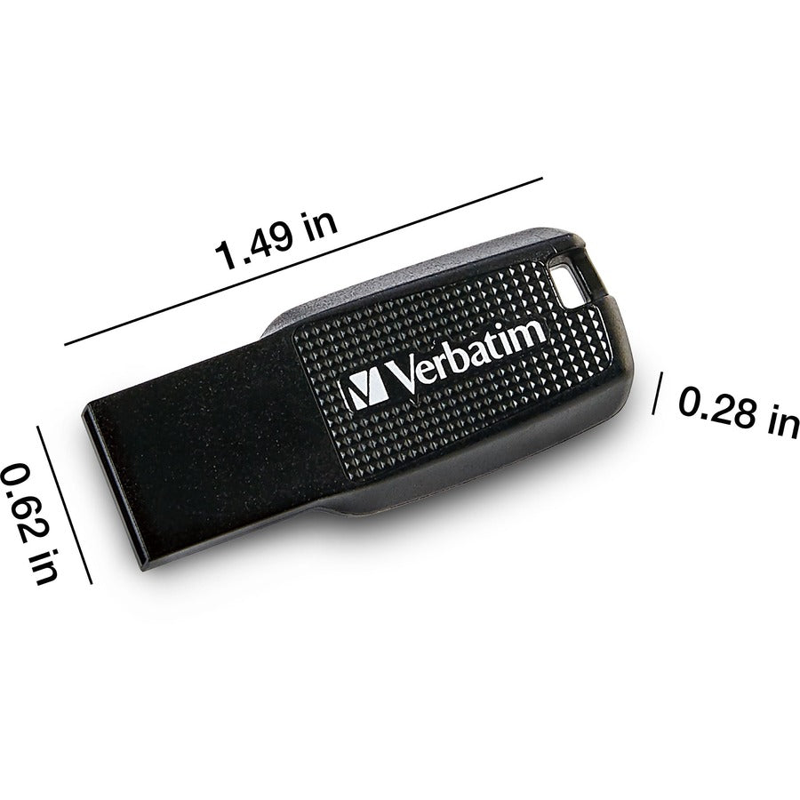 Verbatim 32GB Ergo USB Flash Drive - Black 70876