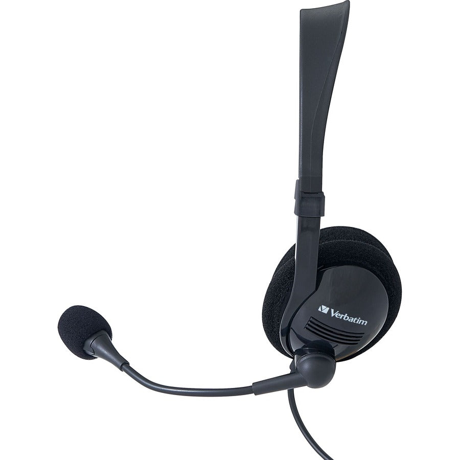 Verbatim Stereo Headset with Microphone and In-Line Remote 70723