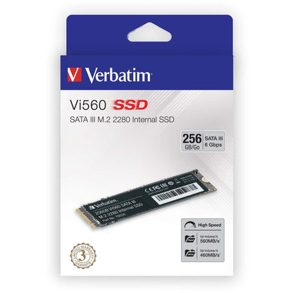 Verbatim Vi560 256 GB Solid State Drive - M.2 2280 Internal - SATA (SATA/600) 70026