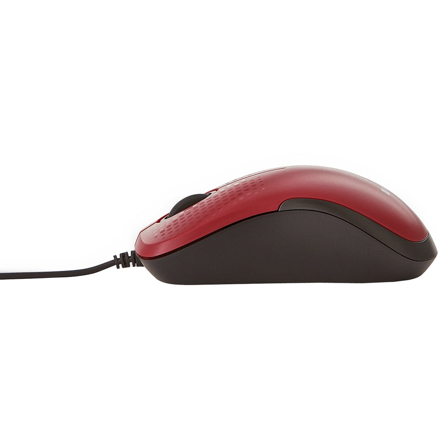 Verbatim Silent Corded Optical Mouse - Red 70234