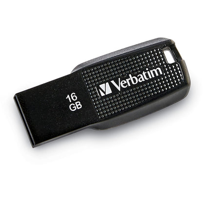 Verbatim 16GB Ergo USB Flash Drive - Black 70875