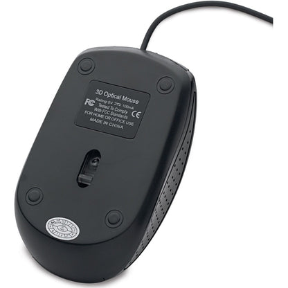 Verbatim Corded Optical Mouse - Black 70733