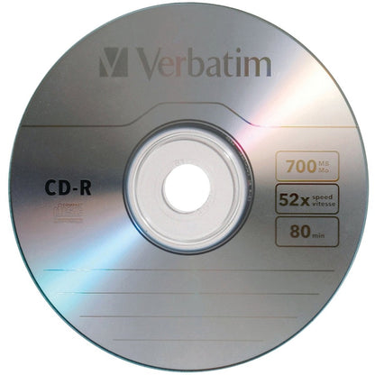 Verbatim CD-R 700MB 52X with Branded Surface - 10pk Bulk Box 97955