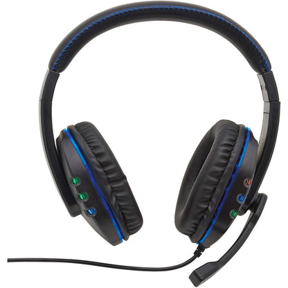 Tripp Lite USB Gaming Headset with Built-In Microphone, Audio Control and LEDs AHS-002-LED