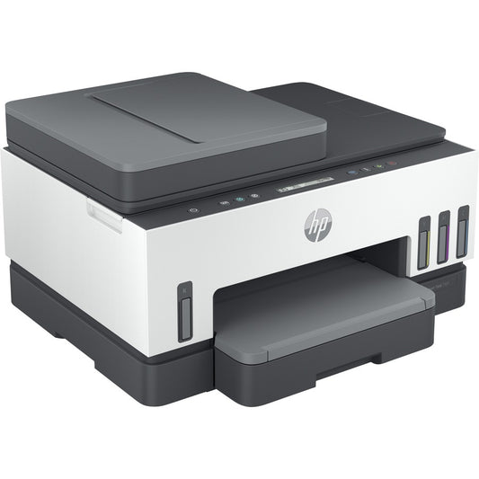 HP Smart Tank 7301 All-in-One Printer-Multifunction printer-color-ink-jet-refillable-Copier/Scanner-4800x1200 dpi Print-Automatic Duplex Print-5000 Pages-250 sheets Input-Color Flatbed Scanner-1200 dpi Optical Scan-Wireless LAN 28B70A#B1H