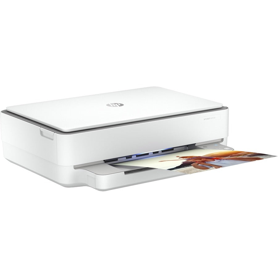 HP Envy 6055e Wireless Inkjet Multifunction Printer-Color-Copier/Scanner-4800x1200 Print-Automatic Duplex Print-1000 Pages Monthly-100 sheets Input-Color Scanner-1200 Optical Scan-Wireless LAN-HP Smart App-Apple AirPrint-Mopria 223N1A#B1H