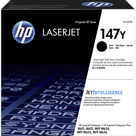 HP 147Y Original Extra High Yield Laser Toner Cartridge - Black - 1 Each W1470Y