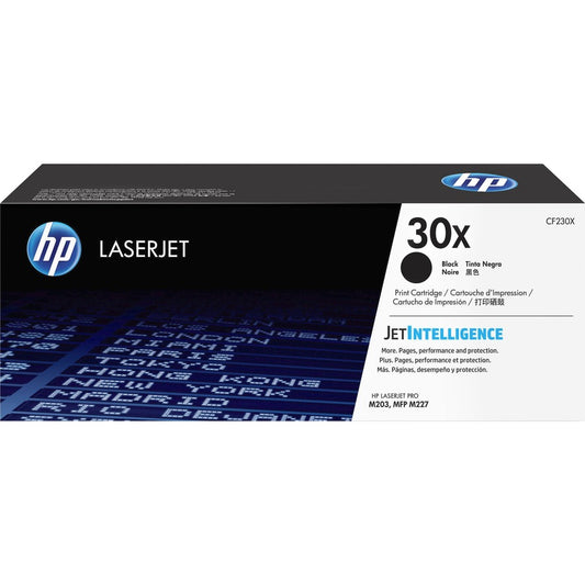 HP 30X (CF230X) Original High Yield Laser Toner Cartridge - Single Pack - Black - 1 Each CF230X