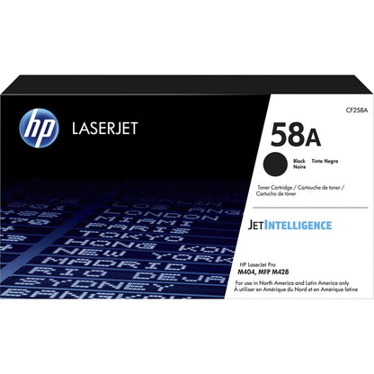 HP 58A (CF258A) Original Standard Yield Laser Toner Cartridge - Black - 1 Each CF258A