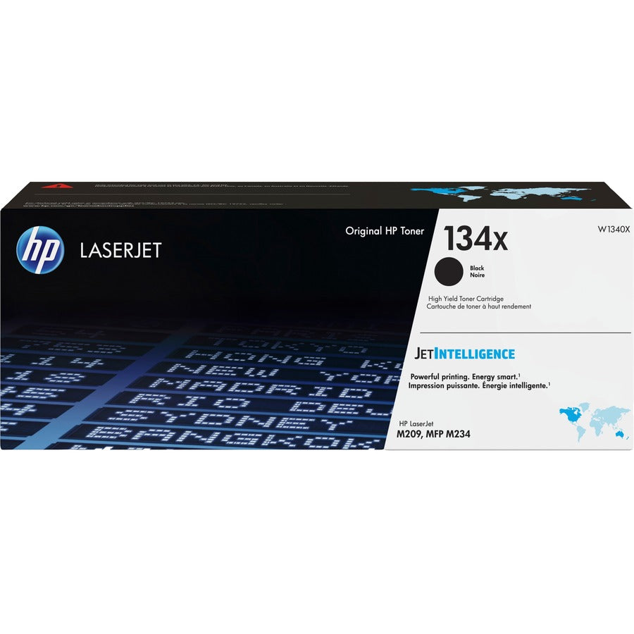 HP 134X Original High Yield Laser Toner Cartridge - Black Pack W1340X