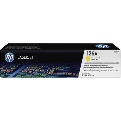 HP 126A (CE312A) Original Standard Yield Laser Toner Cartridge - Single Pack - Yellow - 1 Each CE312A