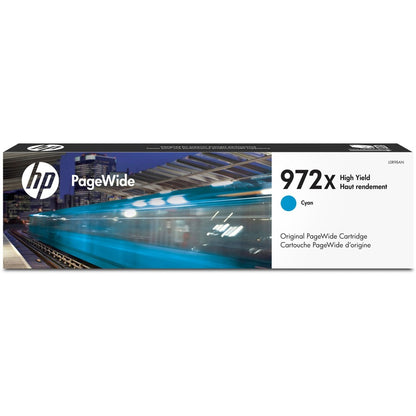 HP 972X (L0R98AN) Original High Yield Page Wide Ink Cartridge - Single Pack - Cyan - 1 Each L0R98AN