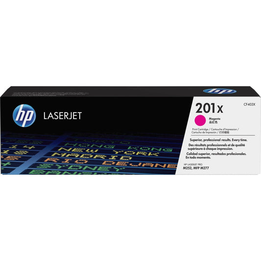 HP 201X (CF403X) Original High Yield Laser Toner Cartridge - Single Pack - Magenta - 1 Each CF403X