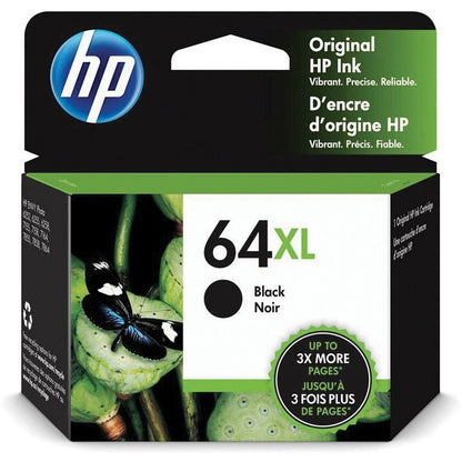 HP 64XL Original High Yield Inkjet Ink Cartridge - Black - 1 Each N9J92AN#140