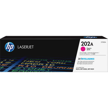 HP 202A (CF503A) Original Standard Yield Laser Toner Cartridge - Magenta - 1 Each CF503A