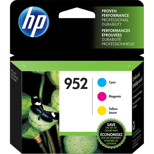 HP 952 Original Standard Yield Inkjet Ink Cartridge - Blister Pack - Cyan, Yellow, Magenta - 3 / Pack N9K27AN#140