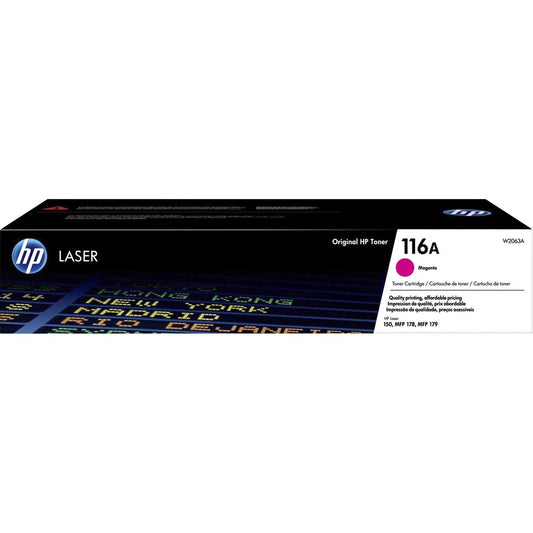 HP 116A (W2063A) Original Laser Toner Cartridge - Magenta - 1 Each W2063A