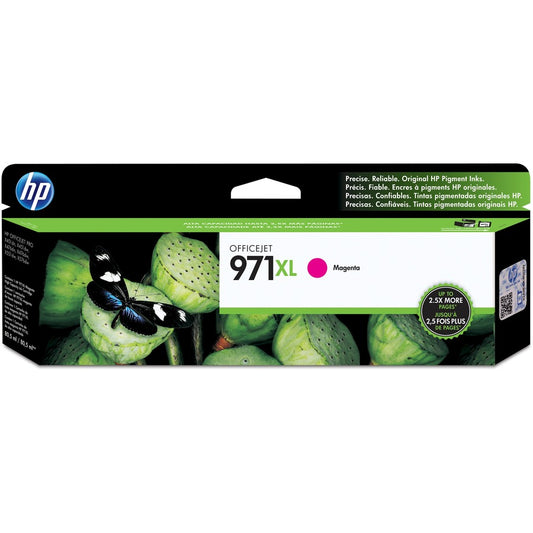 HP 971XL (CN627AM) Original High Yield Inkjet Ink Cartridge - Single Pack - Magenta - 1 Each CN627AM