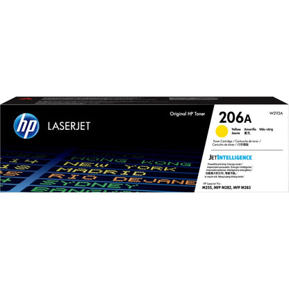 HP 206A Original Laser Toner Cartridge - Yellow - 1 Each W2112A