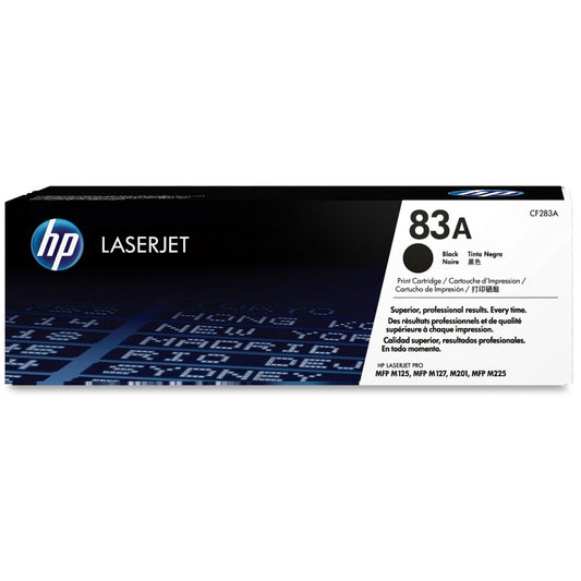 HP 83A (CF283A) Original Laser Toner Cartridge - Single Pack - Black - 1 Each CF283A