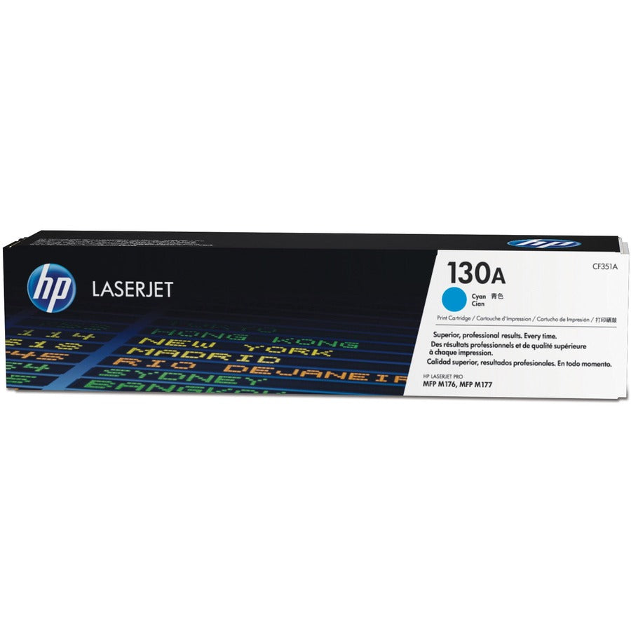 HP 130A Original Laser Toner Cartridge - Cyan Pack CF351A