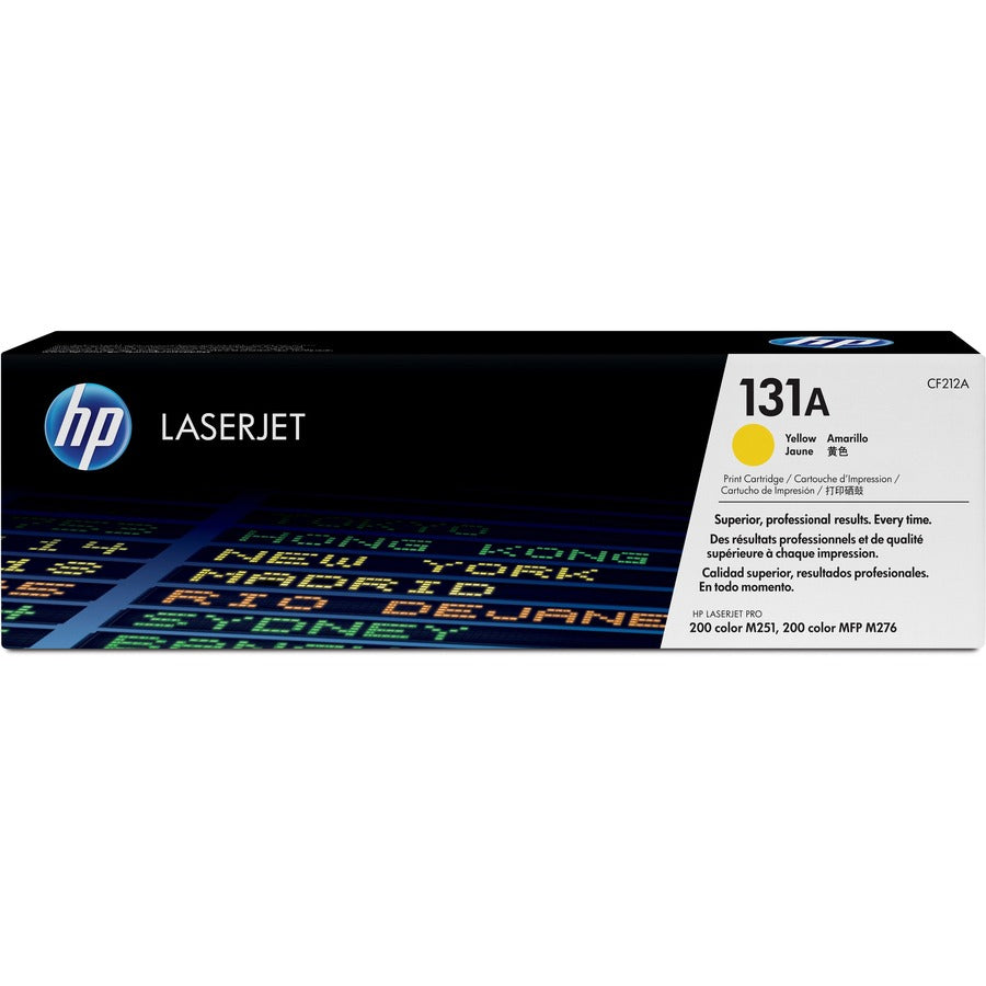 HP 131A (CF212A) Original Laser Toner Cartridge - Single Pack - Yellow - 1 Each CF212A