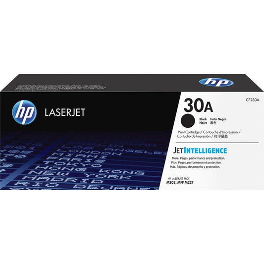 HP 30A (CF230A) Original Laser Toner Cartridge - Single Pack - Black - 1 Each CF230A