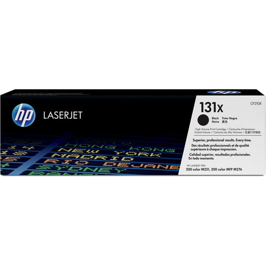 HP 131X (CF210X) Original Laser Toner Cartridge - Single Pack - Black - 1 Each CF210X