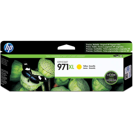 HP 971XL (CN628AM) Original High Yield Inkjet Ink Cartridge - Single Pack - Yellow - 1 Each CN628AM