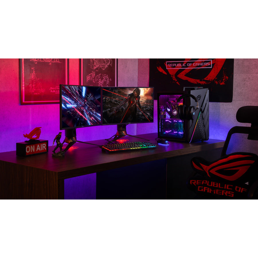 Asus ROG Strix GA35 G35DX-DBR770 Gaming Desktop Computer - AMD Ryzen 7 5800X Octa-core (8 Core) - 16 GB RAM DDR4 SDRAM - 1 TB M.2 PCI Express NVMe 3.0 SSD - Tower - Star Black G35DX-DBR770