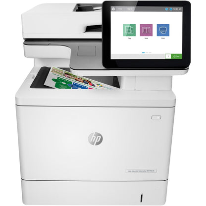 HP LaserJet M578 M578dn Laser Multifunction Printer-Color-Copier/Scanner-40 ppm Mono/Color Print-1200x1200 Print-Automatic Duplex Print-80000 Pages Monthly-650 sheets Input-Color Scanner-600 Optical Scan-Gigabit Ethernet 7ZU85A#BGJ