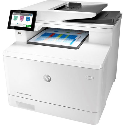 HP LaserJet M480f Laser Multifunction Printer-Color-Copier/Fax/Scanner-27 ppm Mono/27 ppm Color Print-600x600 Print-Automatic Duplex Print-55000 Pages Monthly-300 sheets Input-Color Scanner-600 Optical Scan-Color Fax-Gigabit Ethernet 3QA55A#BGJ