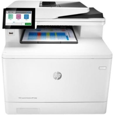 HP LaserJet M480f Laser Multifunction Printer-Color-Copier/Fax/Scanner-27 ppm Mono/27 ppm Color Print-600x600 Print-Automatic Duplex Print-55000 Pages Monthly-300 sheets Input-Color Scanner-600 Optical Scan-Color Fax-Gigabit Ethernet 3QA55A#BGJ