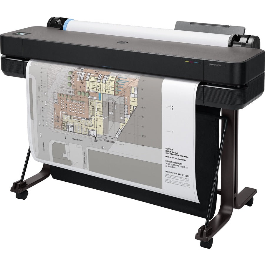 HP Designjet T630 Inkjet Large Format Printer - 36" Print Width - Color 5HB11A#B1K