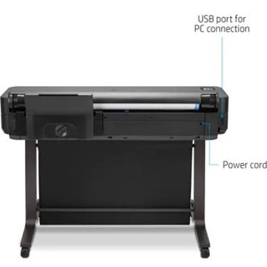 HP Designjet T630 Inkjet Large Format Printer - 36" Print Width - Color 5HB11A#B1K