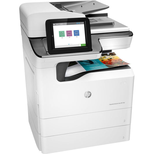 HP PageWide 780dn Page Wide Array Multifunction Printer-Color-Copier/Scanner-65 ppm Mono/Color Print-2400x1200 Print-Automatic Duplex Print-100000 Pages Monthly-650 sheets Input-Color Scanner-600 Optical Scan-Gigabit Ethernet J7Z09A#B1H