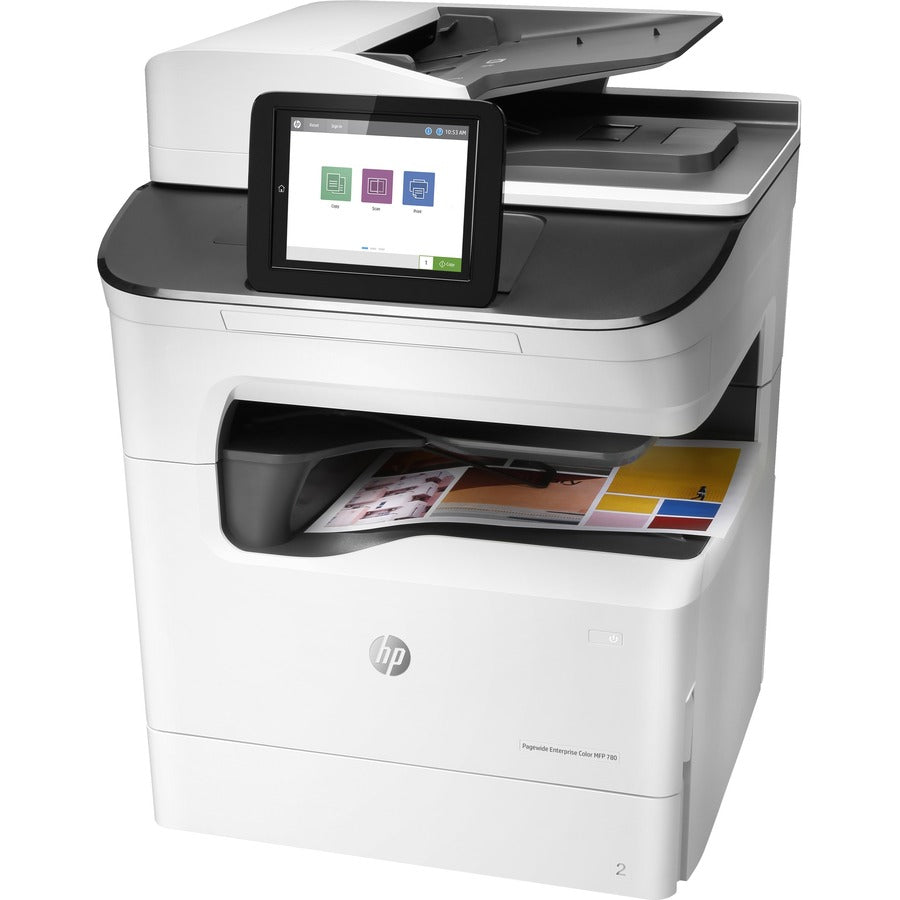 HP PageWide 780dns Page Wide Array Multifunction Printer-Color-Copier/Scanner-65 ppm Mono/Color Print-2400x1200 Print-Automatic Duplex Print-100000 Pages Monthly-650 sheets Input-Color Scanner-600 Optical Scan-Gigabit Ethernet J7Z10A#B1H