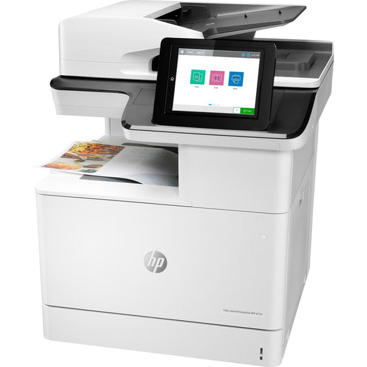 HP LaserJet M776 M776dn Laser Multifunction Printer-Color-Copier/Scanner-46 ppm Mono/46 ppm Color Print-1200x1200 Print-Automatic Duplex Print-200000 Pages Monthly-650 sheets Input-Color Scanner-600 Optical Scan-Gigabit Ethernet T3U55A#BGJ