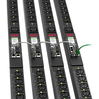 APC by Schneider Electric Rack PDU 9000 Switched, ZeroU, 20A, 208V, (21) C13/C15 & (3) C19/C21, L620 Cord APDU9959NA3