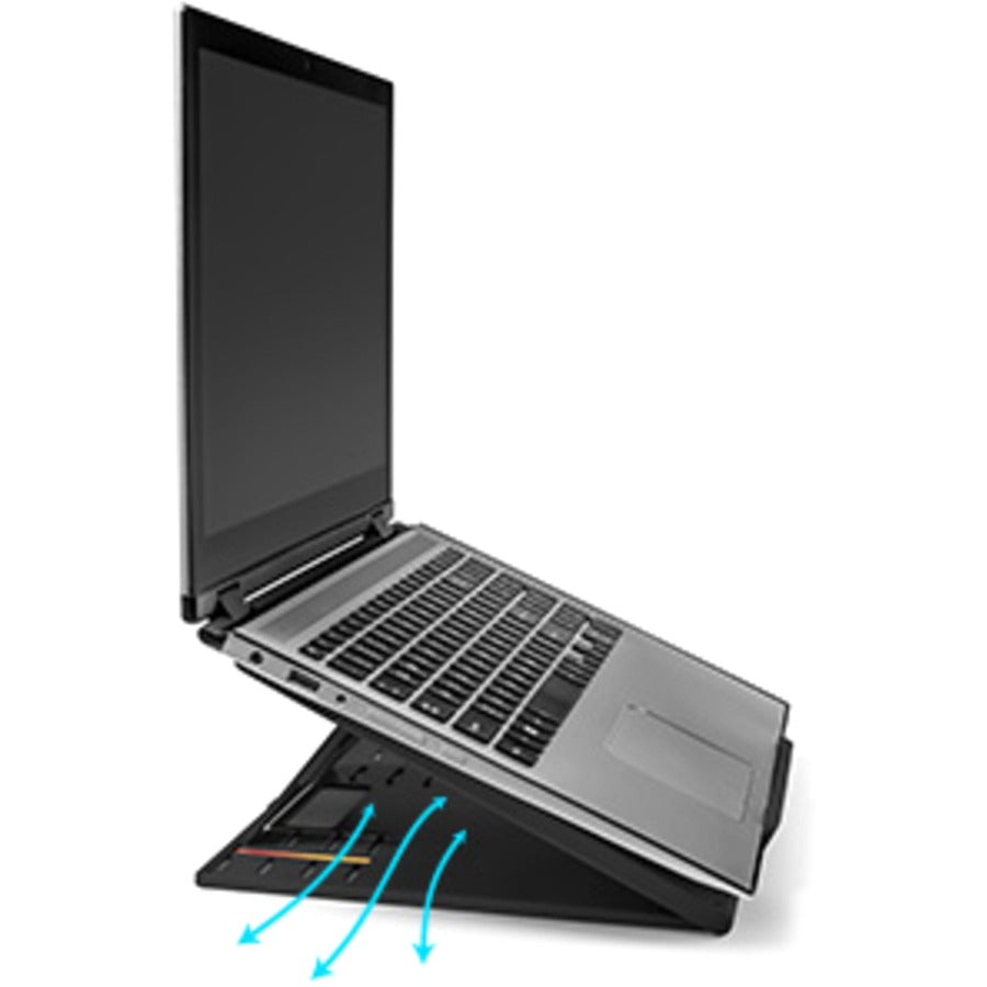 Kensington SmartFit Easy Riser Go Adjustable Ergonomic Riser for up to 17" Laptops - Black K50422WW