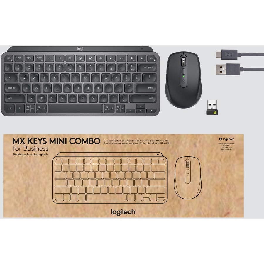 Logitech MX Keys Mini Combo for Business Wireless Mouse and Keyboard Combo 920-011048